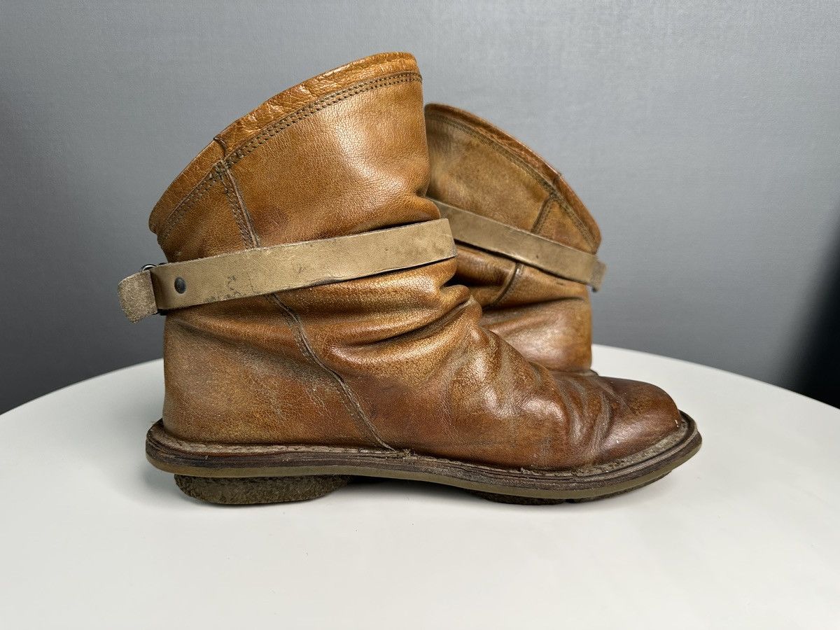 Trippen TRIPPEN Bomb Avant Garde Belted Leather Brown Ankle Boots Size US 10 / IT 40 - 7 Thumbnail