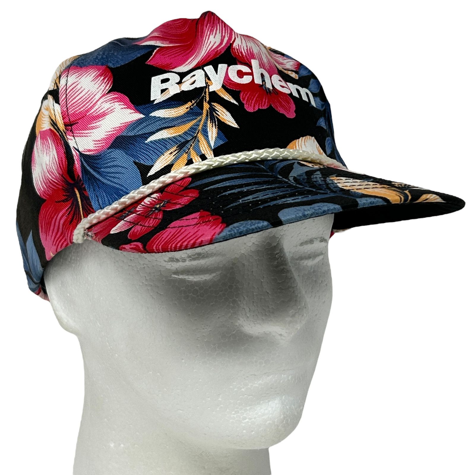 Vintage Vintage 80s Raychem Floral Hat Baseball Cap Hawaiian Black Size ONE SIZE - 11 Thumbnail