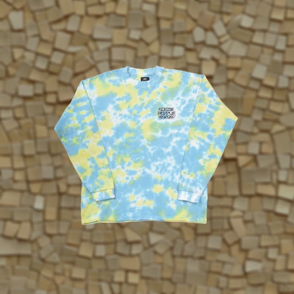 Edwin Edwin Waffle TS LS Tie Dye Pullover Sweatshirt M Multicolor Mens Shirt Size US M / EU 48-50 / 2 - 1 Thumbnail