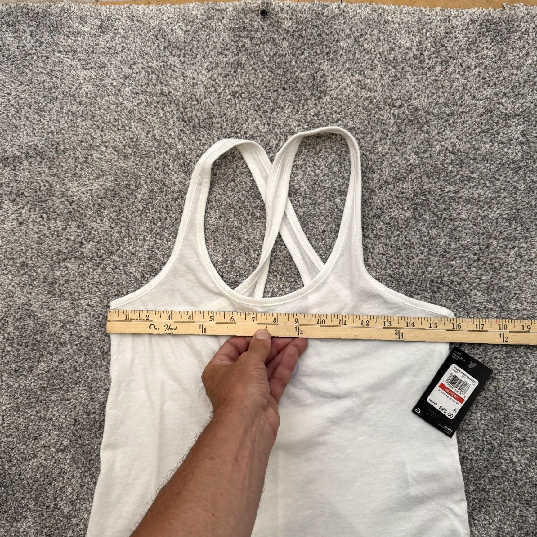 Under Armour Under Armour Tank Womens XS White Racerback Top Lightweight Gym Athletic Shirt Size XS / US 0-2 / IT 36-38 - 4 Thumbnail