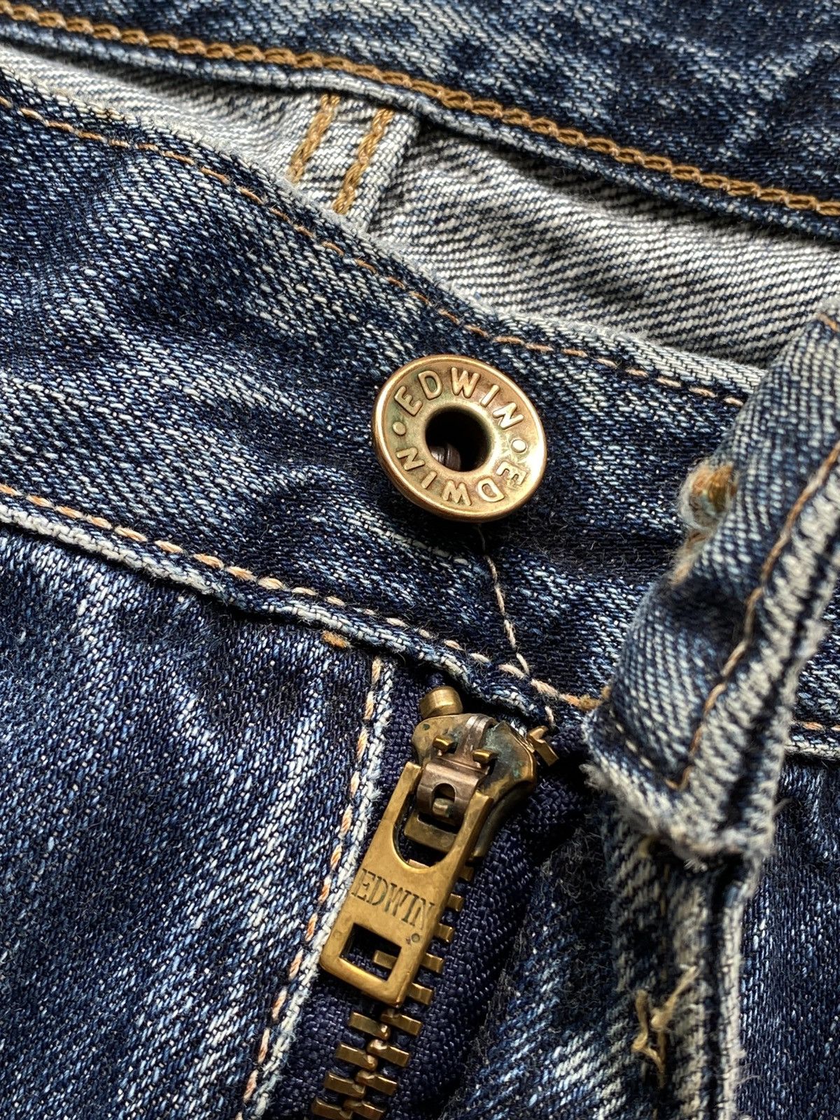 Edwin Thrashed Edwin 505 Red Line Selvedge Denim 🇯🇵 Size US 30 / EU 46 - 6 Thumbnail