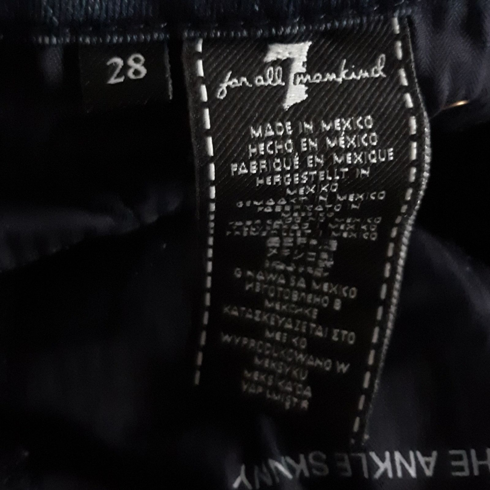7 For All Mankind 7 For All Mankind Blair Skinny Ankle Jeans Size 28" / US 6 / IT 42 - 6 Thumbnail