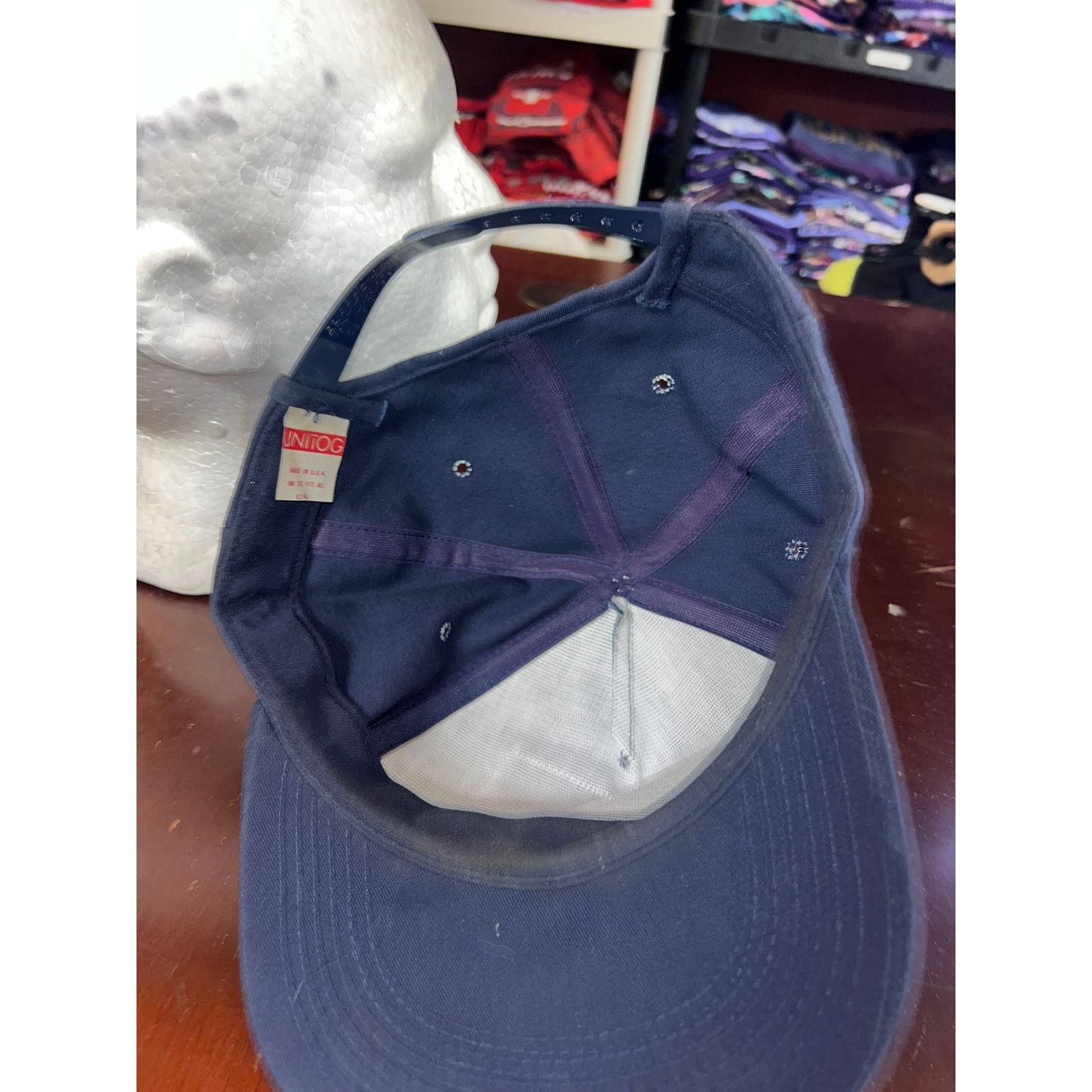 Pepsi Vintage Pepsi Snapback Blue Logo Cap Soda Promo Unitog 90s Size ONE SIZE - 6 Thumbnail