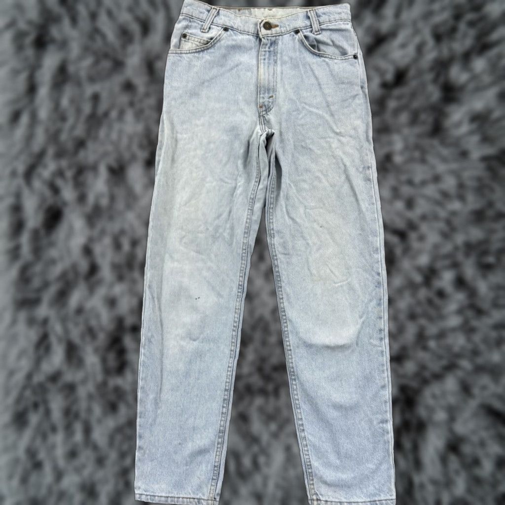 Levi's VINTAGE Levi's 550 Jeans Straight 27x30 Blue Denim 90s Orange Tab USA Mens Regular 5-Pocket Wool? Size US 27 - 1 Thumbnail