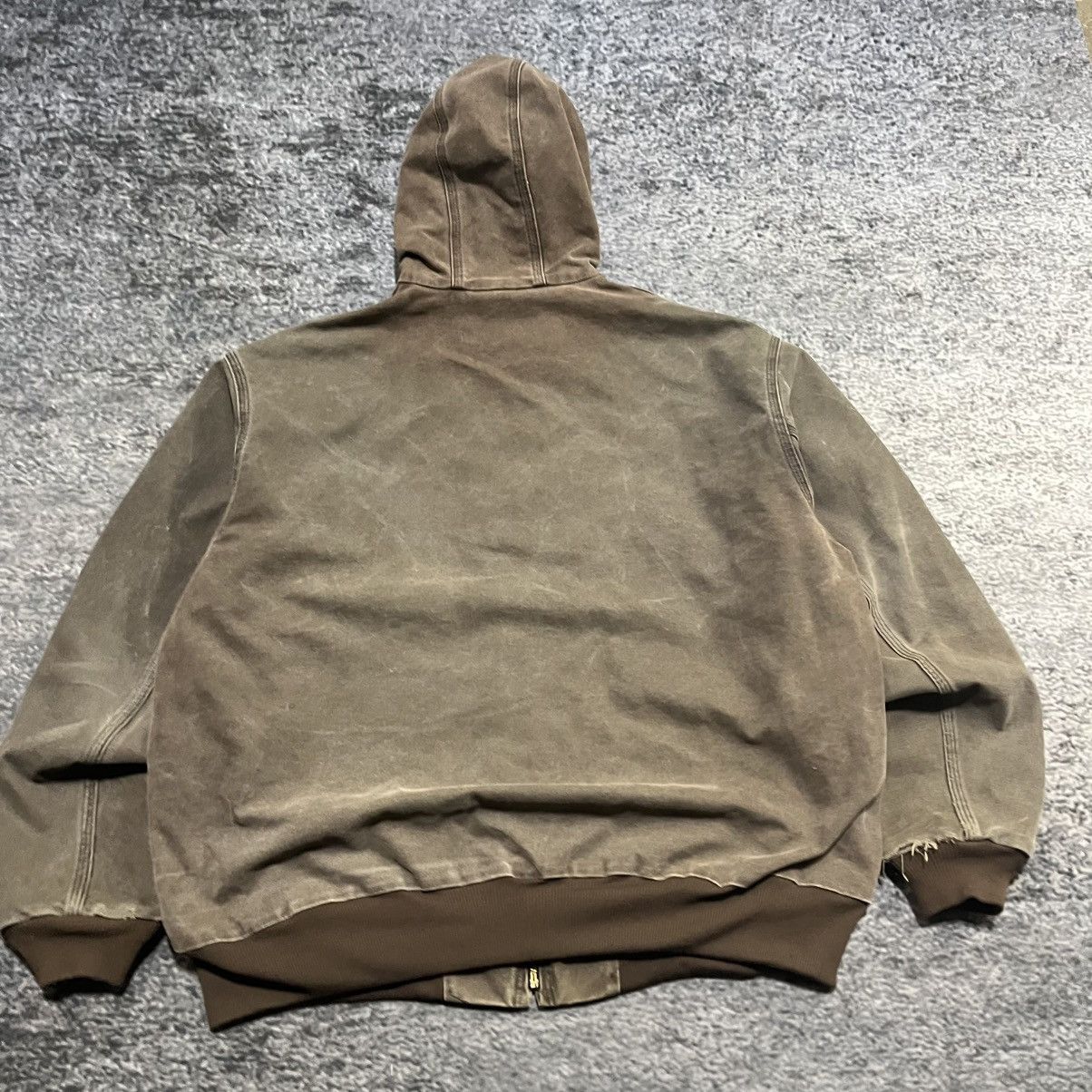 Carhartt VINTAGE CARHARTT BROWN FADED DISTRESSED HOODED JACKET XXL Size US XXL / EU 58 / 5 - 10 Thumbnail