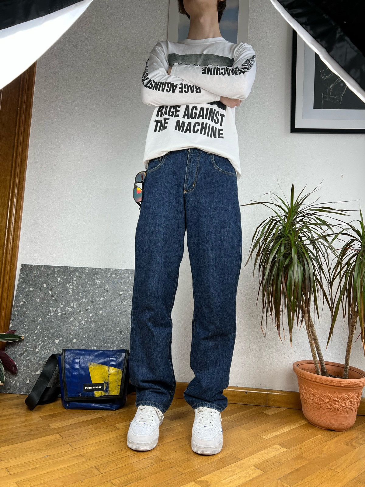 Oakley × Vintage Vintage Oakley industrial denim jeans 00s rare skull logo Size US 28 / EU 44 - 15 Thumbnail