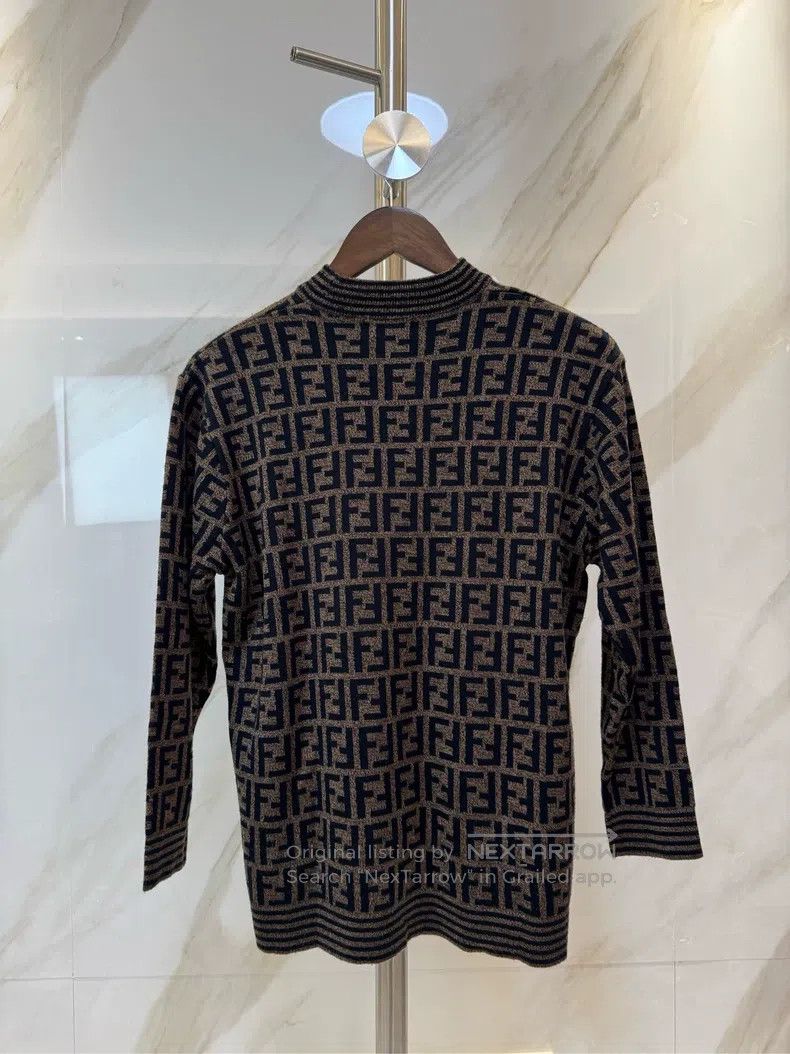 Fendi Fendi Vintage full print long sleeve sweater Size M / US 6-8 / IT 42-44 - 2 Thumbnail