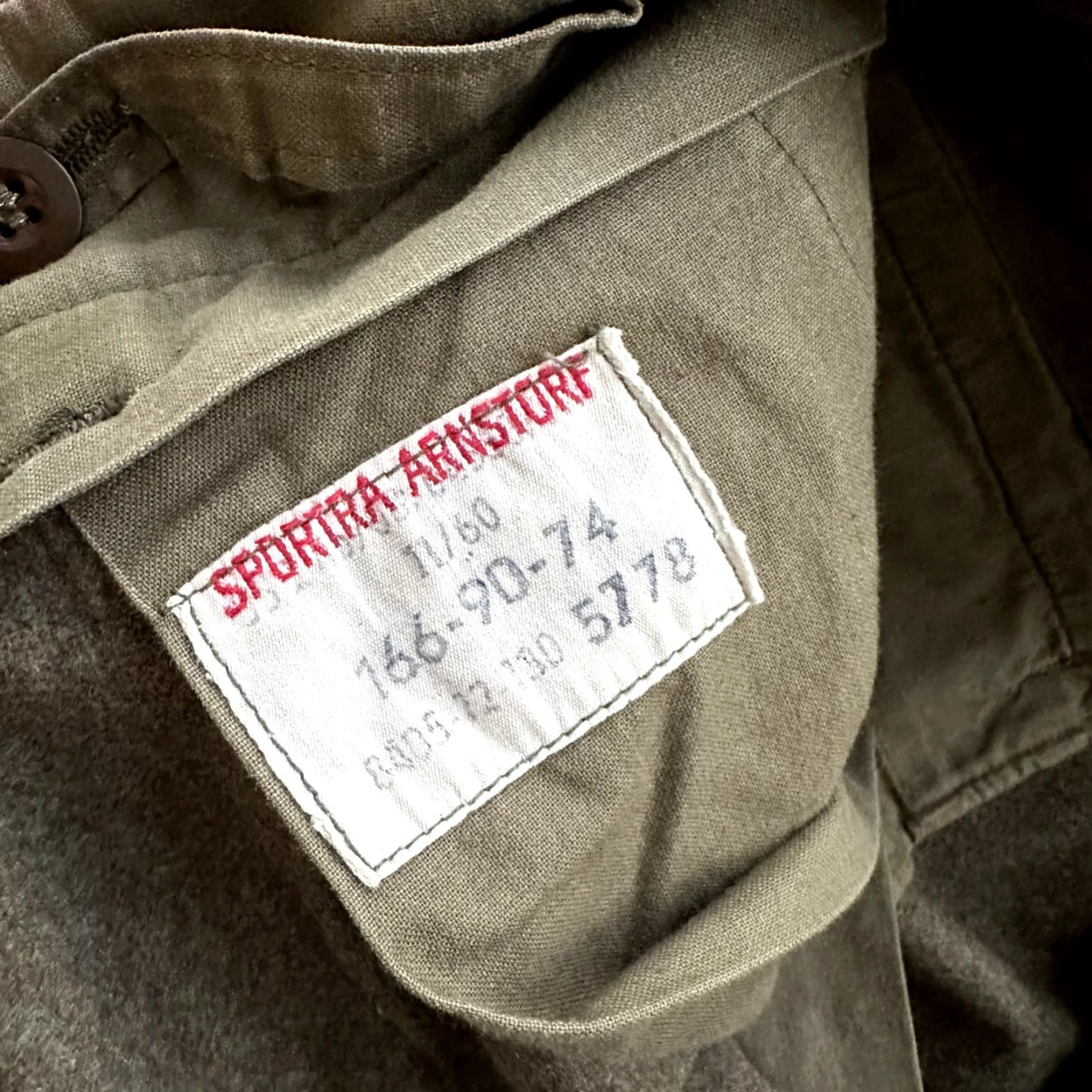 VINTAGE Sportra Arnstorf German Military Wool Cargo Pants 33x28 Green 1960s Mens
