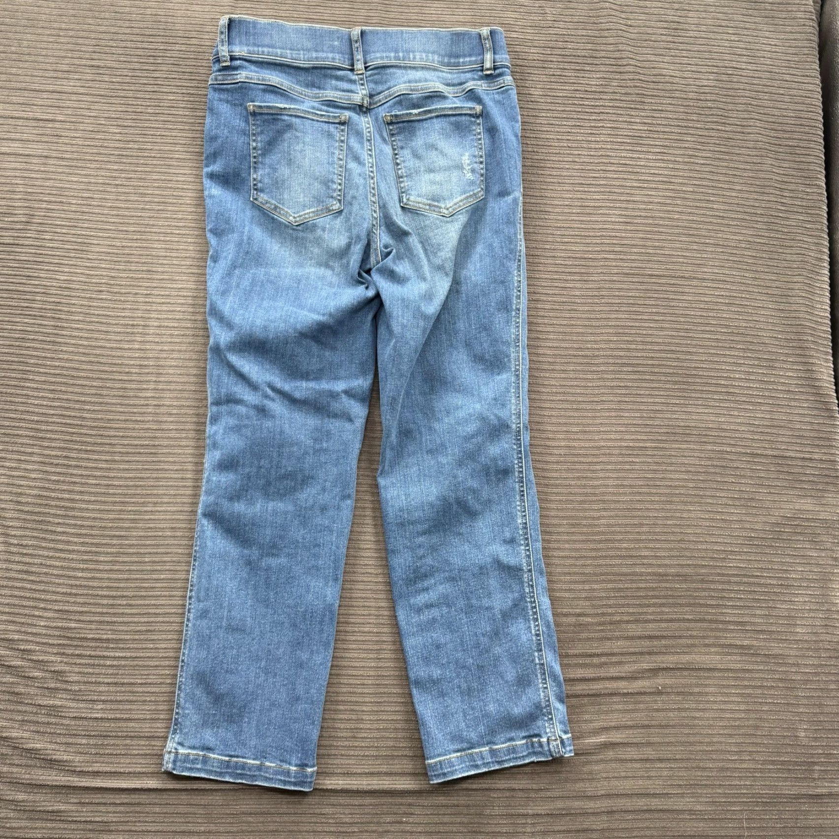 Spanx Spanx Jeans Women Medium Blue Cotton Denim Pull On Regular Stretch Comfort Casual Bohemian City Hipster 26 Inseam 28 Waist Size 32" / US 10 / IT 46 - 2 Thumbnail