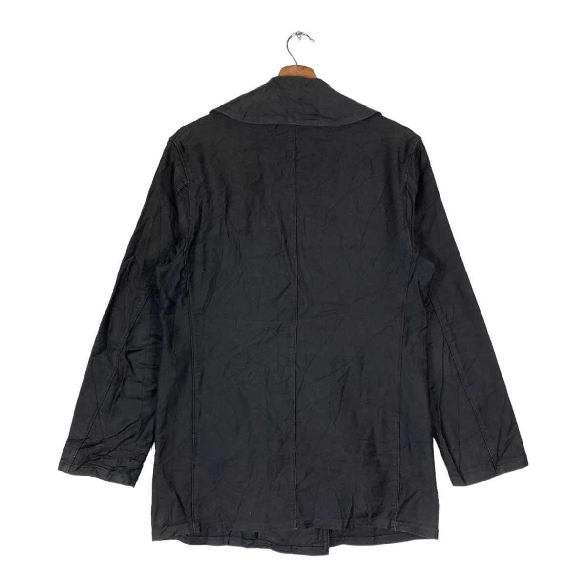 SHIPS Japanese Brand Ships Bluelab Flat Button Pea Coat Jacket Size US M / EU 48-50 / 2 - 4 Thumbnail