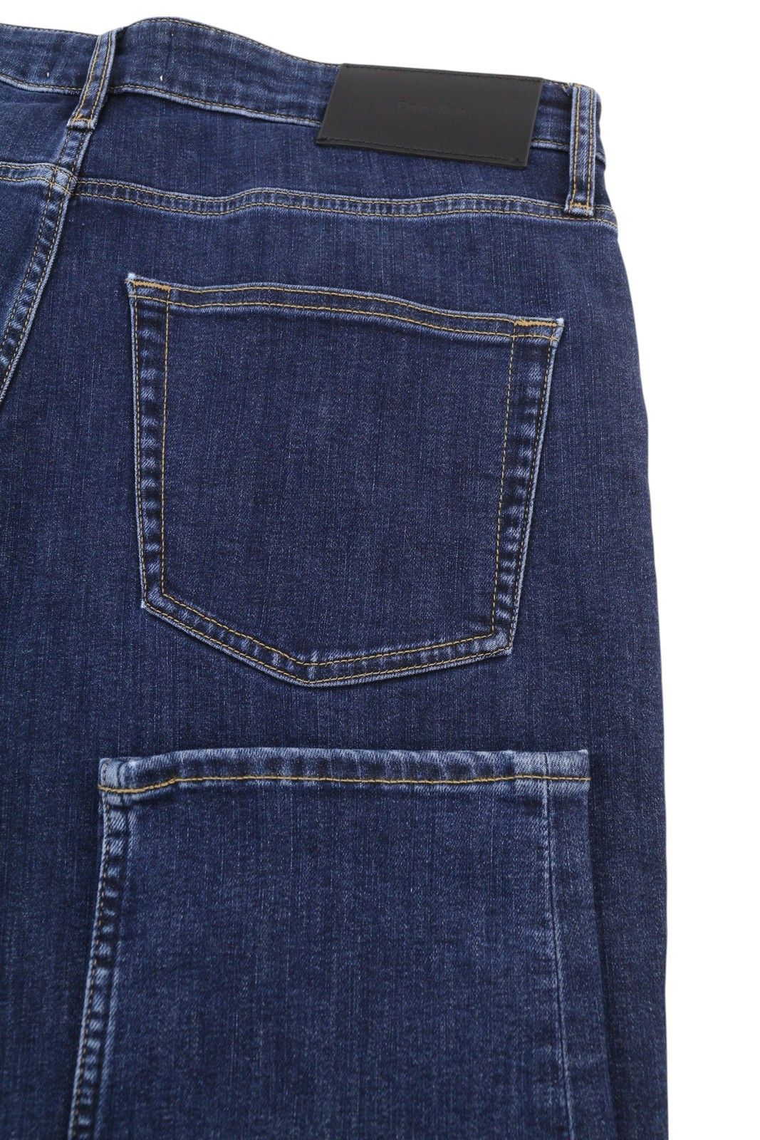 Calvin Klein W34/L32 Dark Blue Tapered Fit Zip Fly Logo Denim 85168 Size US 34 / EU 50 - 5 Thumbnail