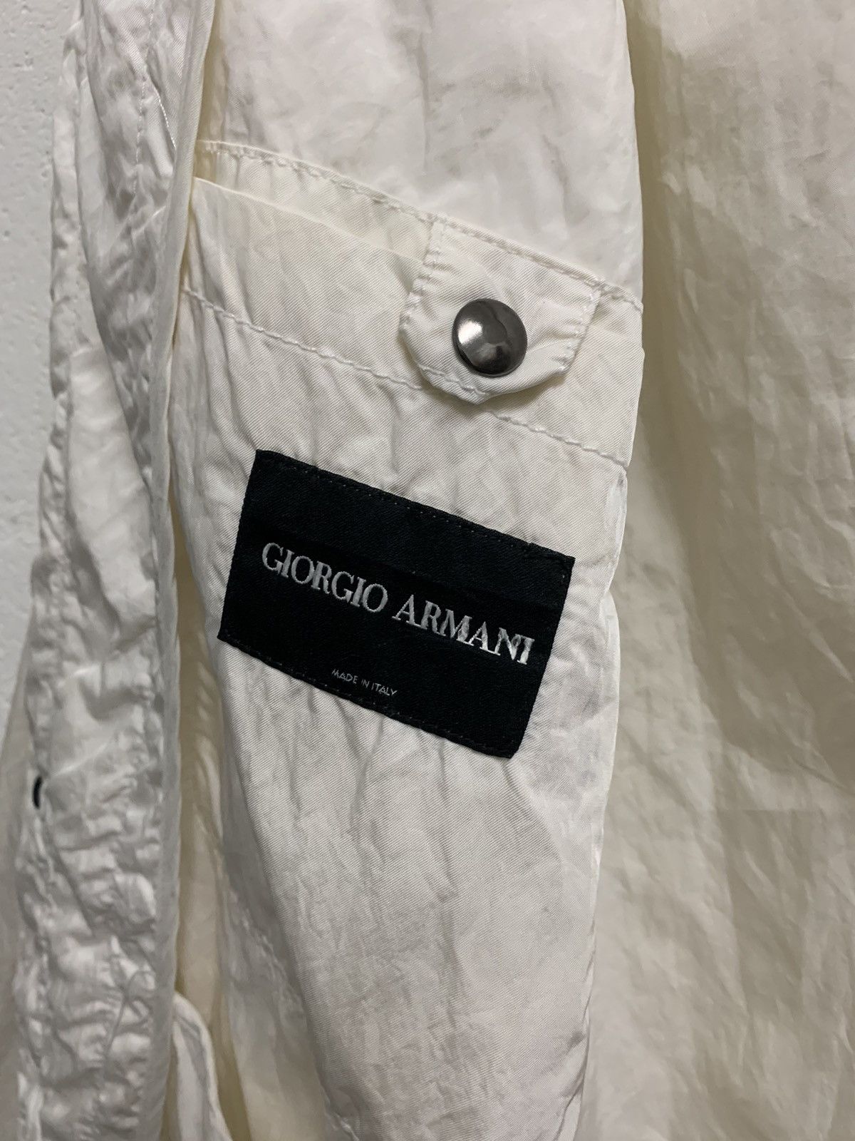Giorgio Armani × Vintage Vintage Giorgio Armani Nylon Parkas Jacket Size US XL / EU 56 / 4 - 7 Thumbnail