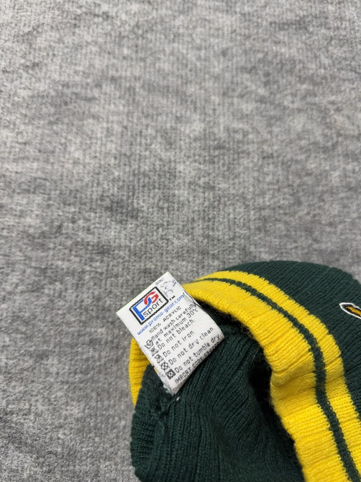 Vintage 00s South Africa Rugby Springboks Knit Beanie Green Yellow Size ONE SIZE - 7 Thumbnail