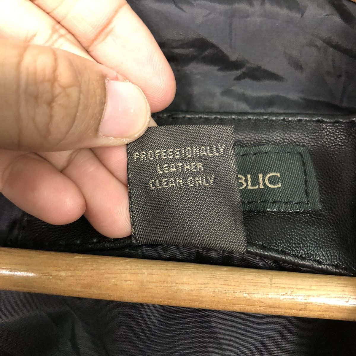 🔥VINTAGE SOFT LEATHER JACKET BANANA REPUBLIC ISSEY MIYAKE