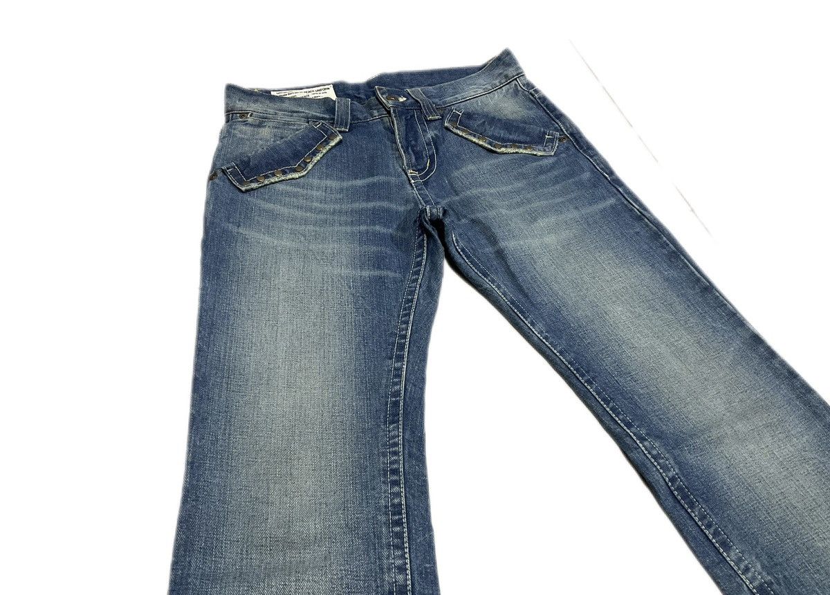 Hysteric Glamour × If Six Was Nine × Japanese Brand 🔥Sick Y2K Rock Wood Rivet Flared Denim LGB Size US 30 / EU 46 - 3 Thumbnail
