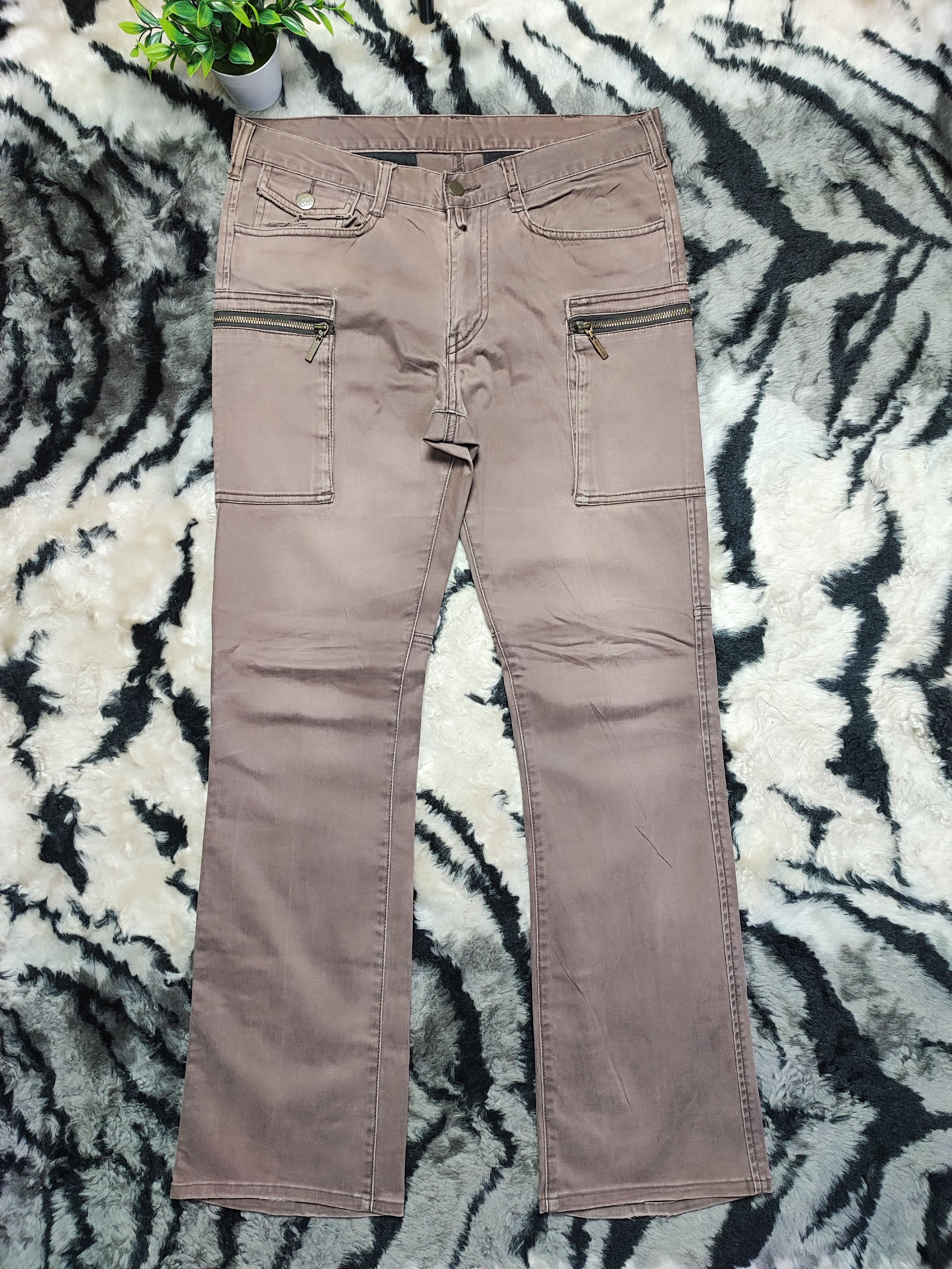 Eternal × OVER THE STRiPES × Takeo Kikuchi Takeo Kikuchi HICKORY Striped Cargo Pants ziper Pocket Size US 31 - 2 Thumbnail