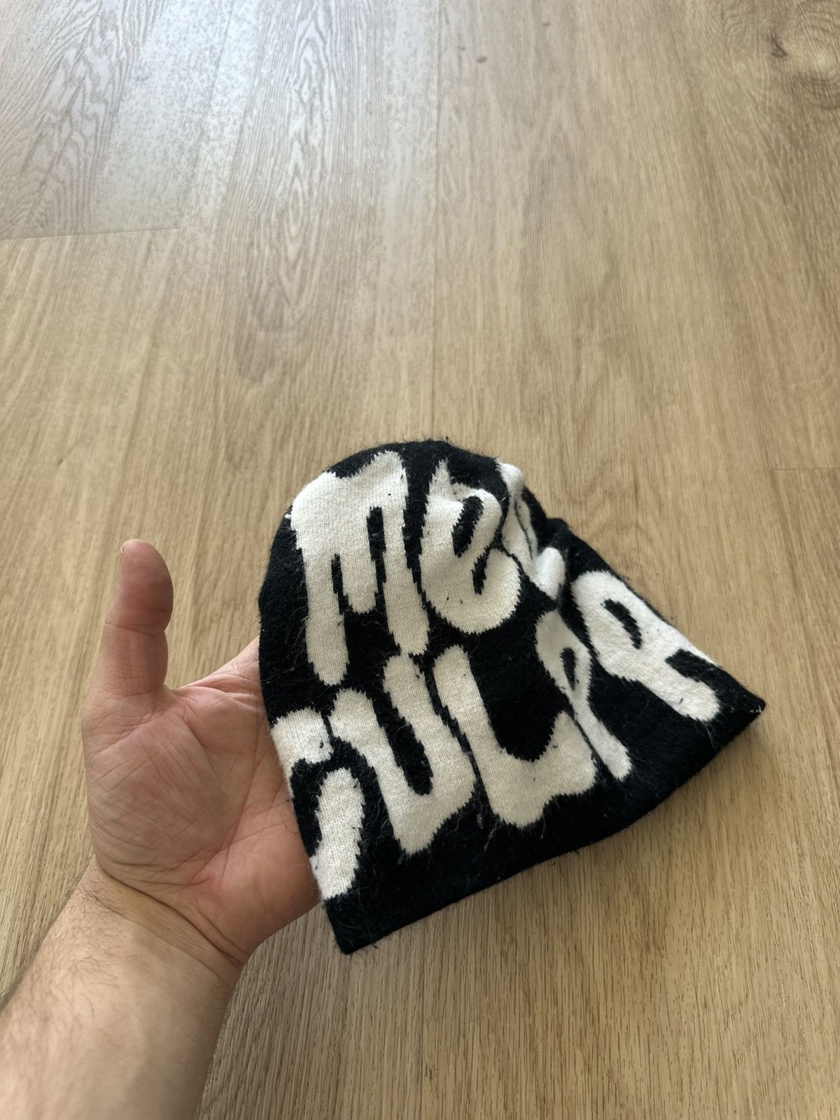Mea Culpa Black & White Mea Culpa Beanie Size ONE SIZE - 2 Thumbnail