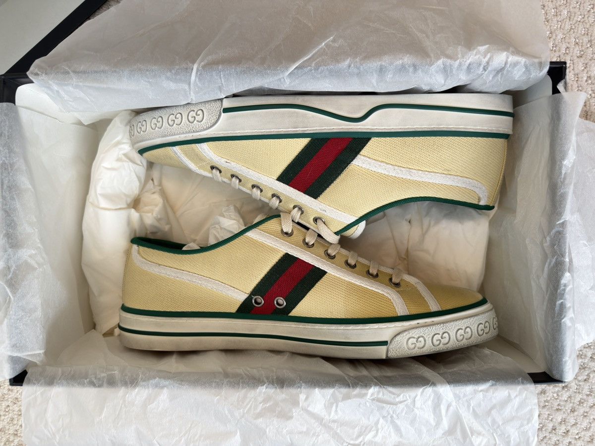 Gucci [BNIB] Gucci Tennis 1977 Sneakers - Off-White/Beige - US 9.5 Size US 9.5 / EU 42-43 - 4 Thumbnail