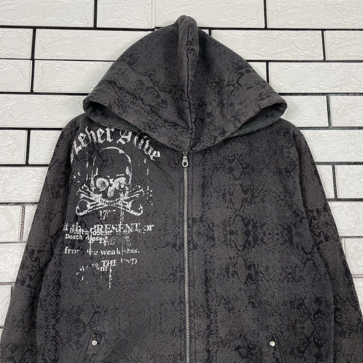 Japanese Brand Japanese Brand Strange Heaven Skull Zipper Hoodie Size US S / EU 44-46 / 1 - 2 Thumbnail