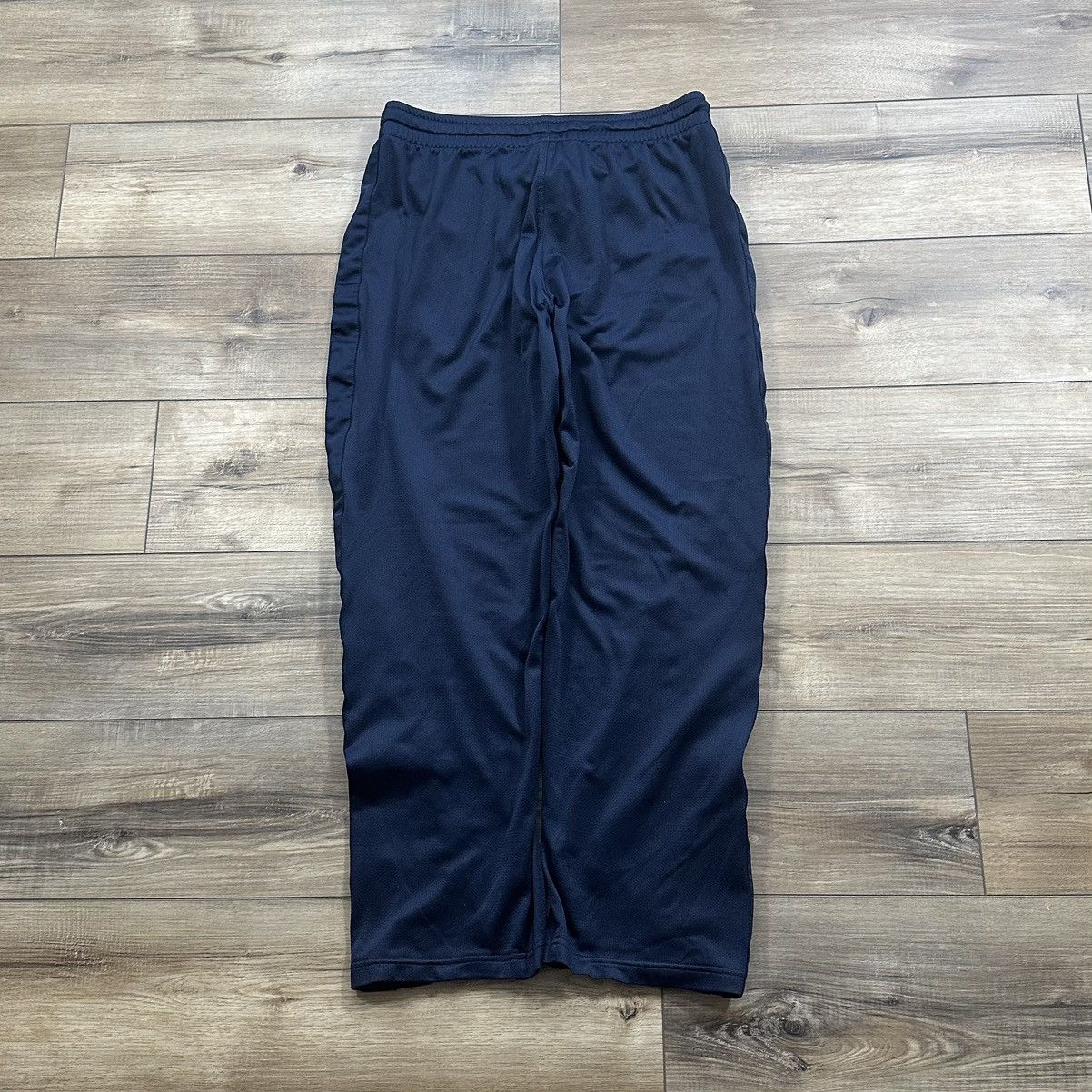Nike Vintage 2000s Y2K Nike Navy Wide Leg Athletic Track Pants Size US 32 / EU 48 - 5 Thumbnail