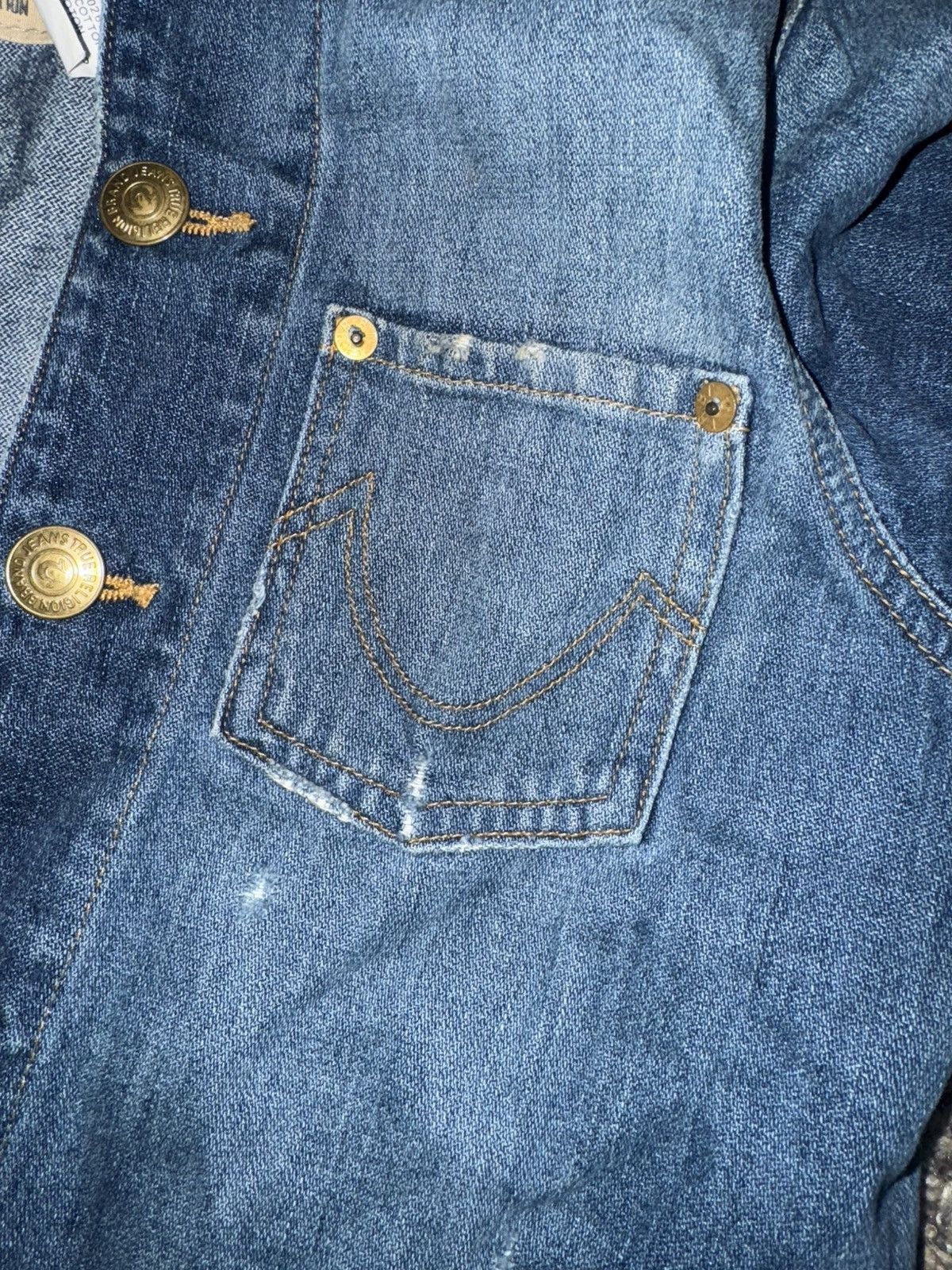 True Religion True Religion Denim Jacket Size XL / US 12-14 / IT 48-50 - 6 Thumbnail