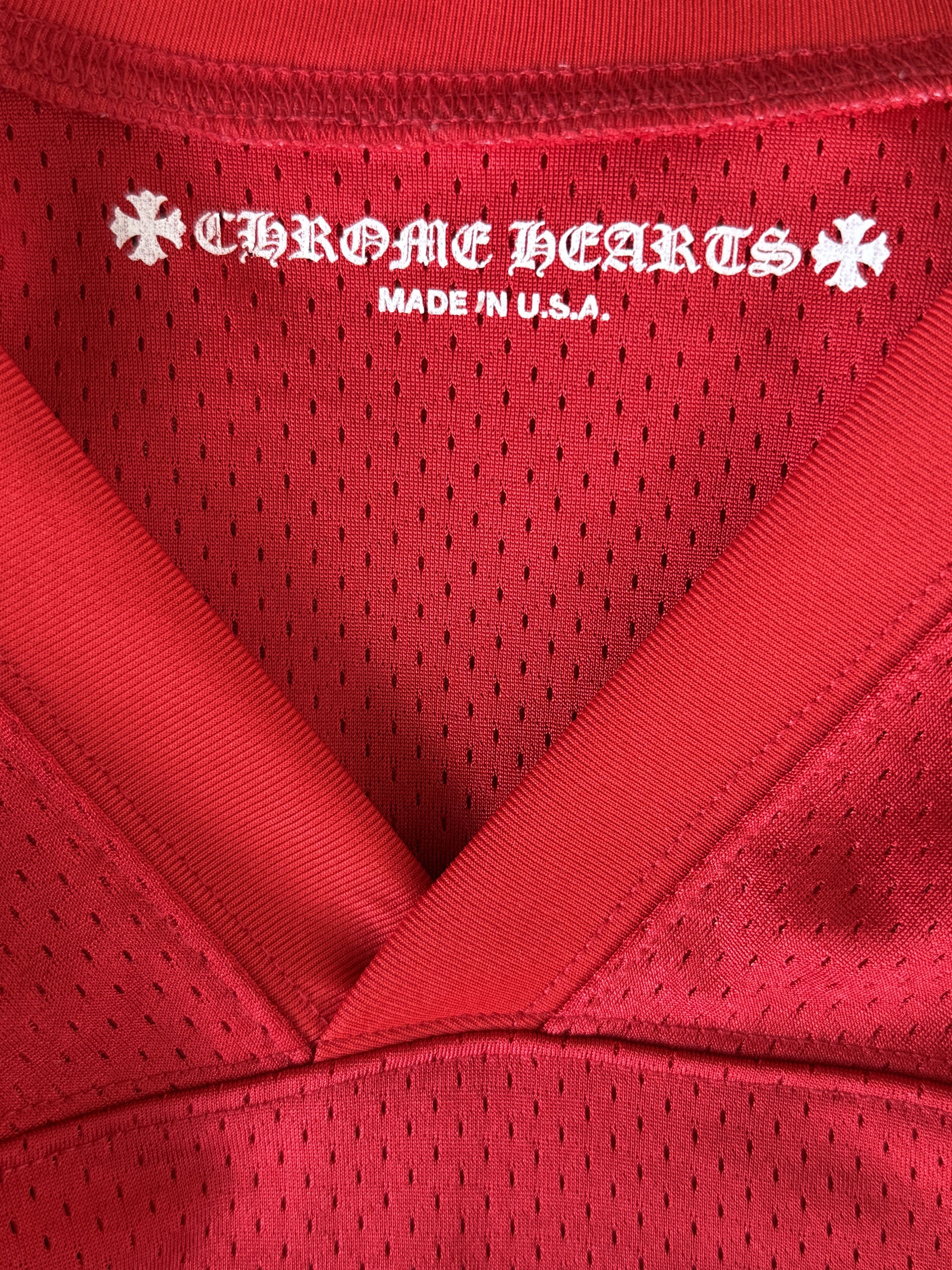 Chrome Hearts Matty Boy Red Form Mesh Jersey Longsleeve T-Shirt Size US XL / EU 56 / 4 - 3 Thumbnail