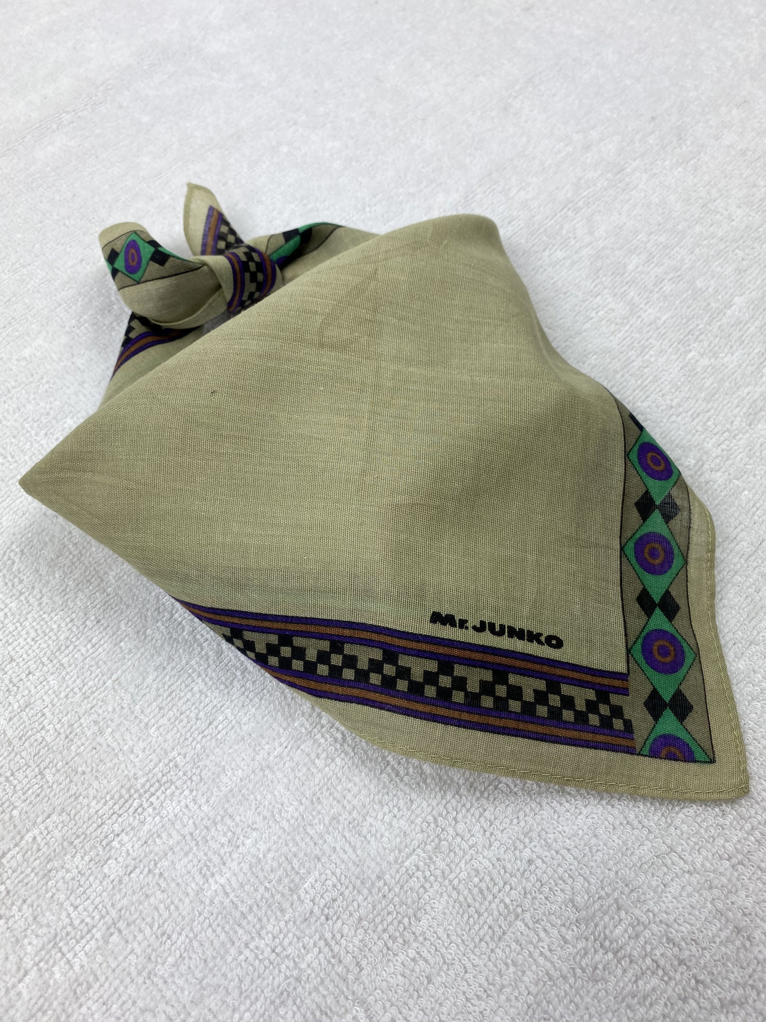 Japanese Brand × Mr. Junko × Vintage Mr. Junko Handkerchief / Bandana / Neckerchief Size ONE SIZE - 1 Thumbnail
