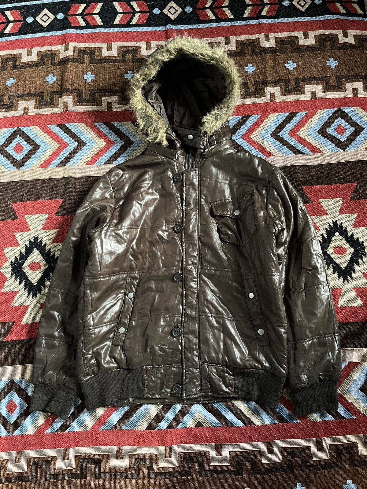 Japanese Brand 💀H.C.M Homme Puffer Fur Jacket 💀 Size US L / EU 52-54 / 3 - 1 Thumbnail