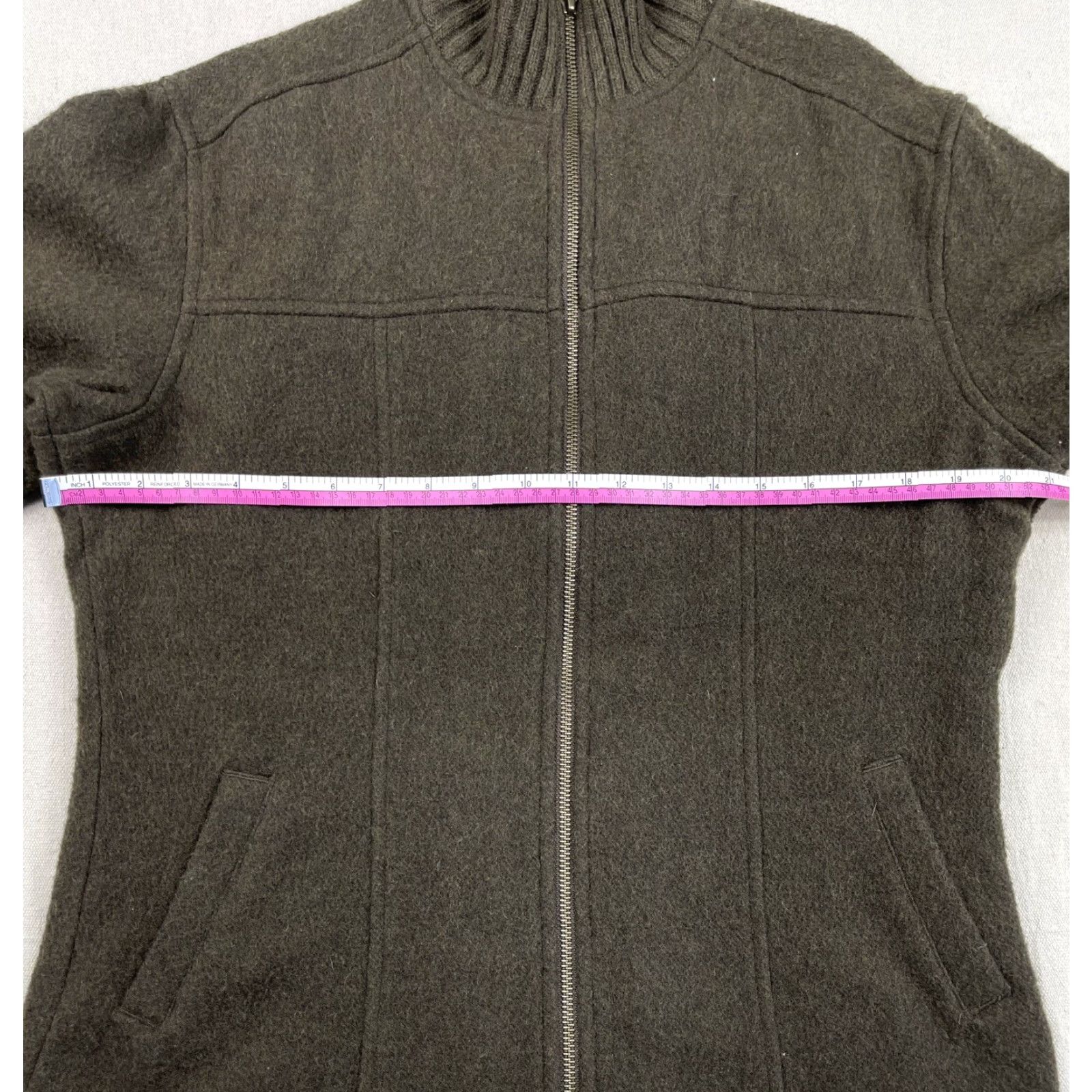 Vintage VINTAGE Columbia Women's Wool Jacket Coat Short Brown Full Zip Cruiser Hiking M Collar: Button-Down, Logo, Regular Size M Size M / US 6-8 / IT 42-44 - 5 Thumbnail