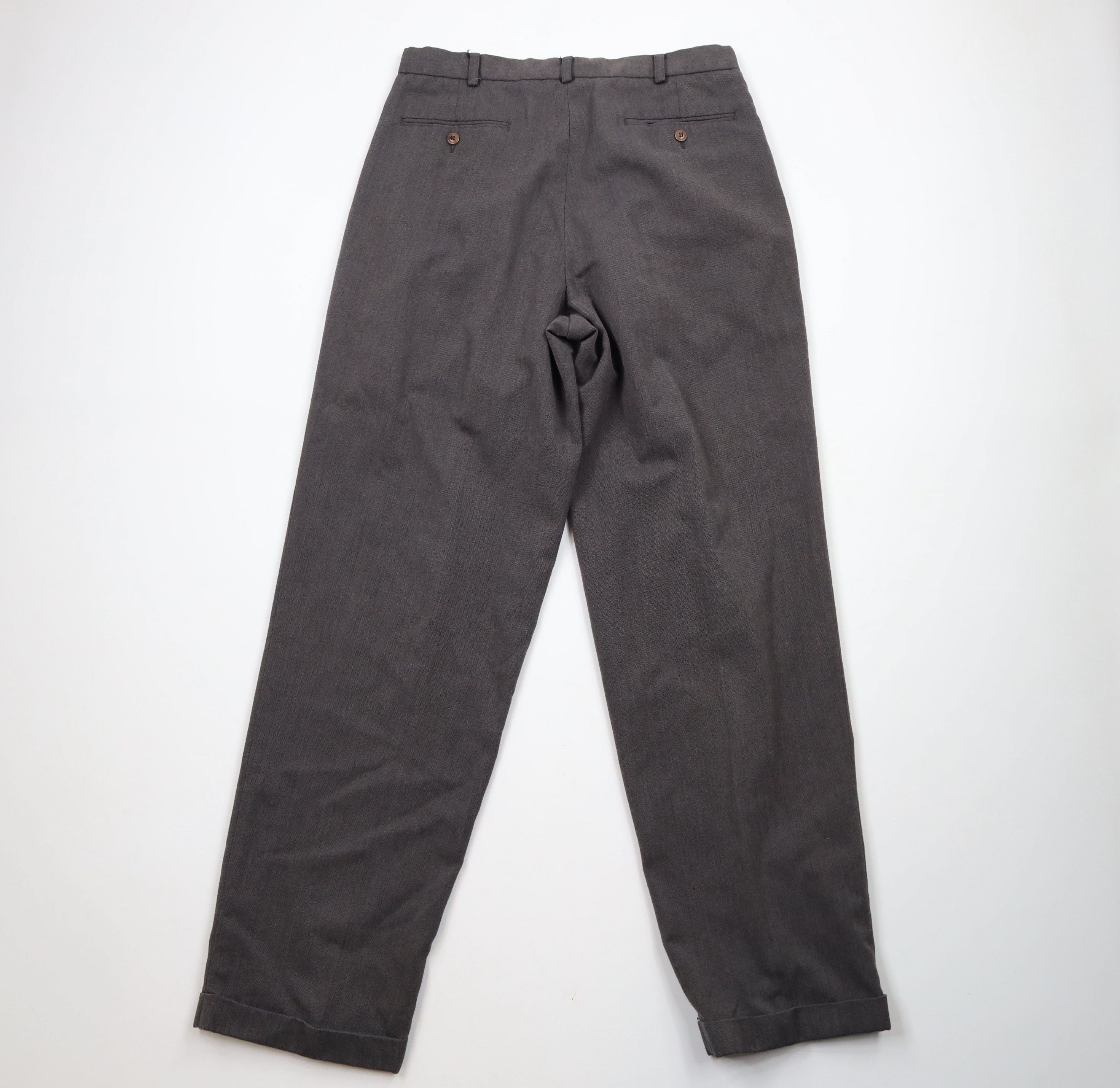 Vintage Vintage 90s Streetwear Wide Leg Herringbone Chino Pants Size US 34 / EU 50 - 10 Thumbnail