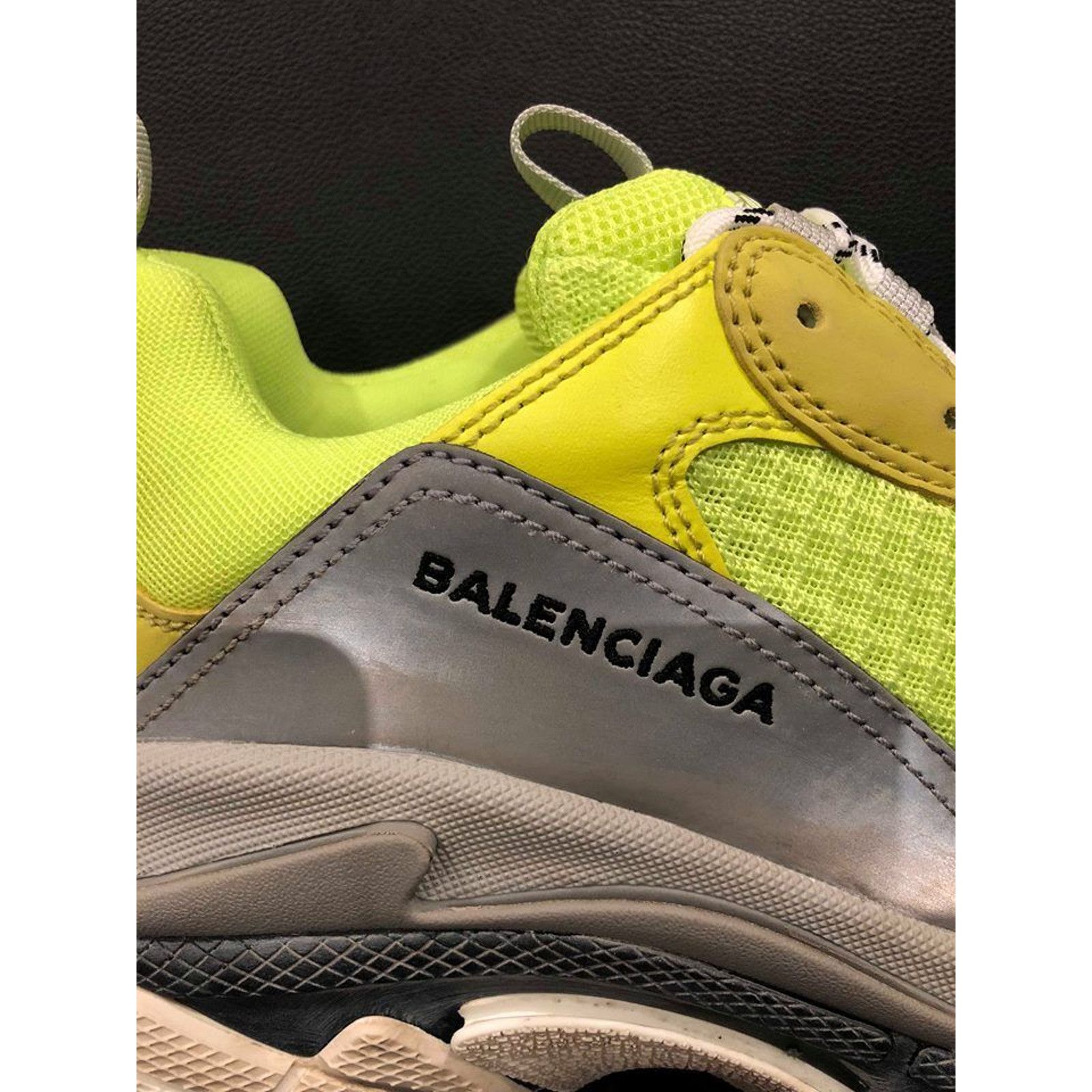 Balenciaga Balenciaga Triple S Sneaker Neon Yellow Grey Speed Size US 10 / EU 43 - 8 Thumbnail