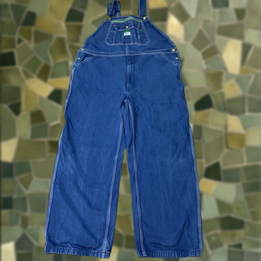Vintage VINTAGE Liberty Denim Overalls Mens 42x30 Jeans 5-Pocket Blue 90s Hipster USA - Workwear Utility Pants Mens Size US 42 / EU 58 - 1 Thumbnail