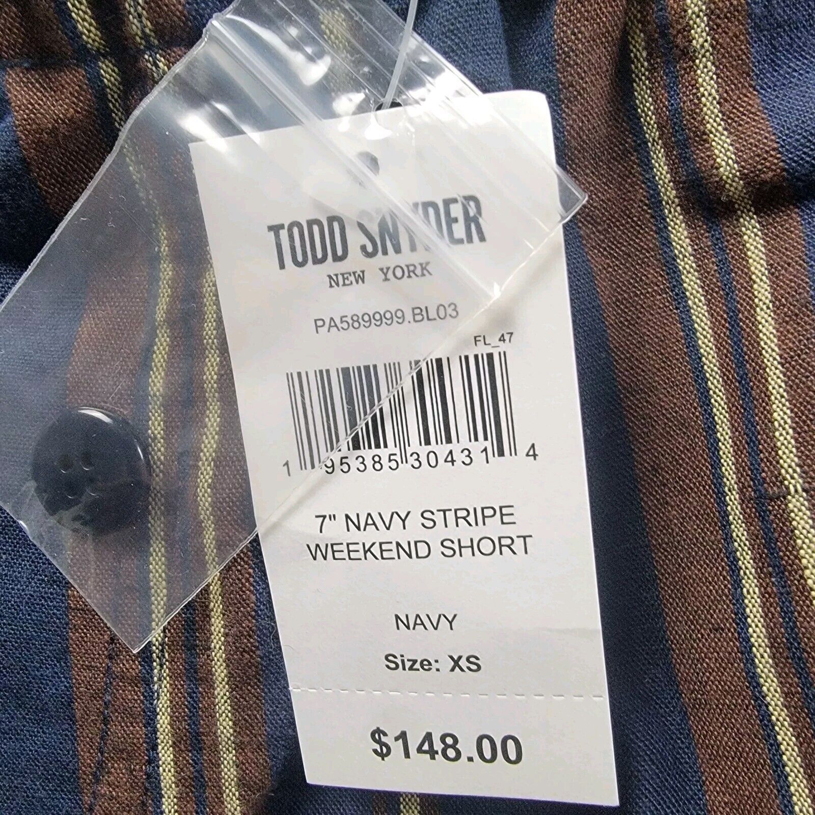 Todd Snyder Todd Snyder Weekend Shorts 7” Brown Striped Size XS Size US 26 / EU 42 - 3 Thumbnail