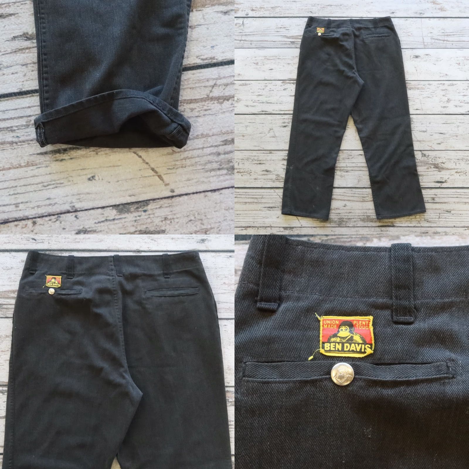 Ben Davis VINTAGE Ben Davis Black Work Pants Union Made in USA Yellow Tag, Size 34, Cotton Blend, Pants, Men’s? Size US 34 / EU 50 - 10 Thumbnail
