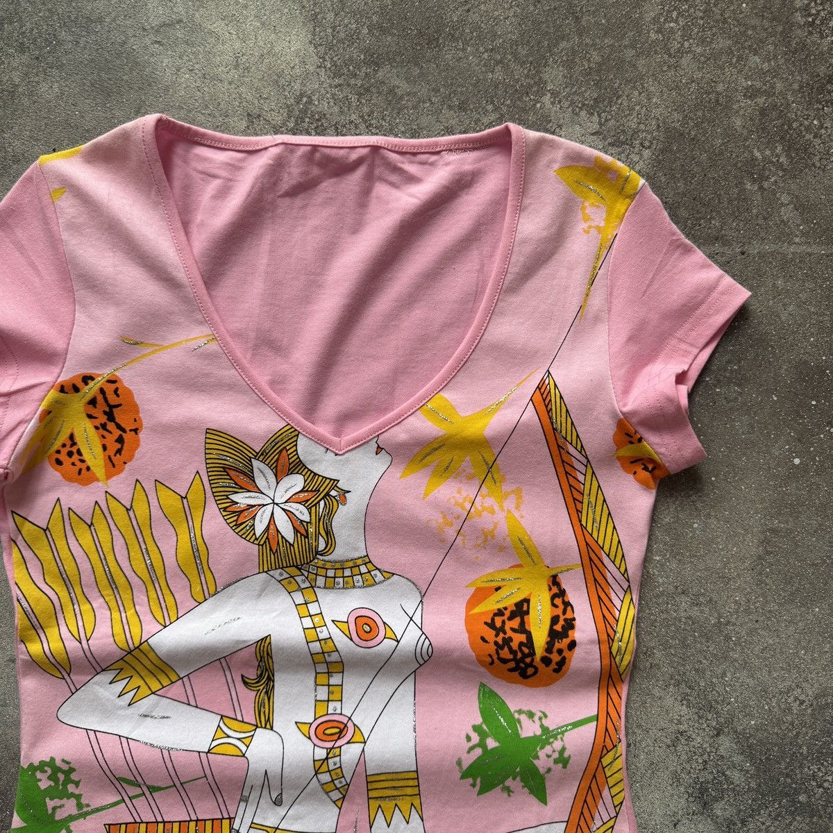Hysteric Glamour Amazing 2000’s Aesthetic Glam Y2K Sexy Girl Printed T-Shirt Size M / US 6-8 / IT 42-44 - 4 Thumbnail