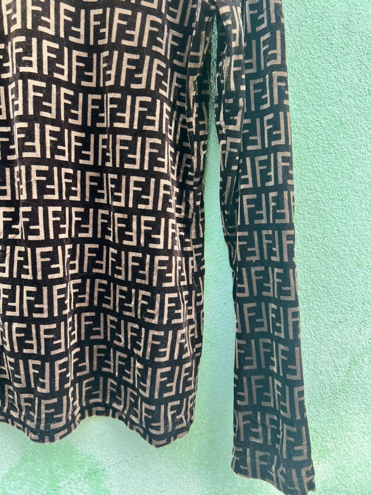 Fendi Fendi Jeans Roma Amor Zucca Monogram Mock Neck Long Sleeve Size M / US 6-8 / IT 42-44 - 9 Thumbnail