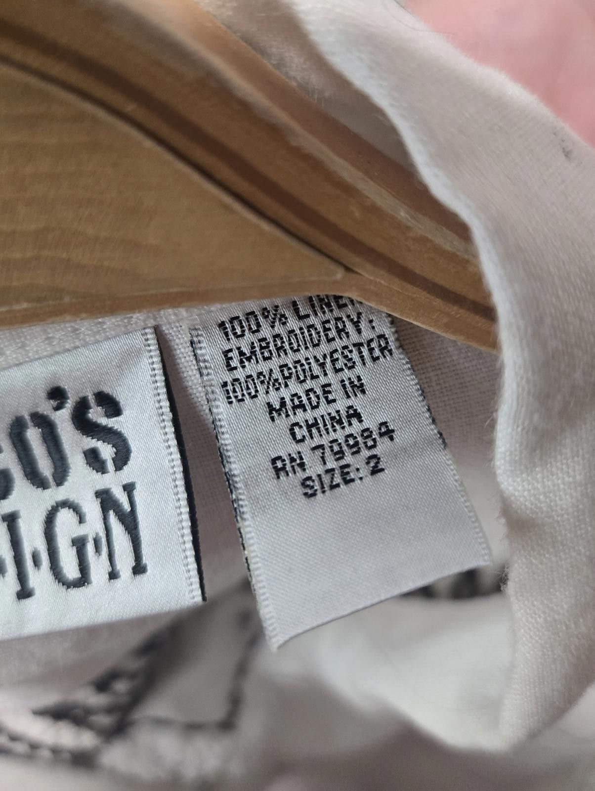 Chicos Chicos Design Linen Top Size L / US 10 / IT 46 - 8 Thumbnail