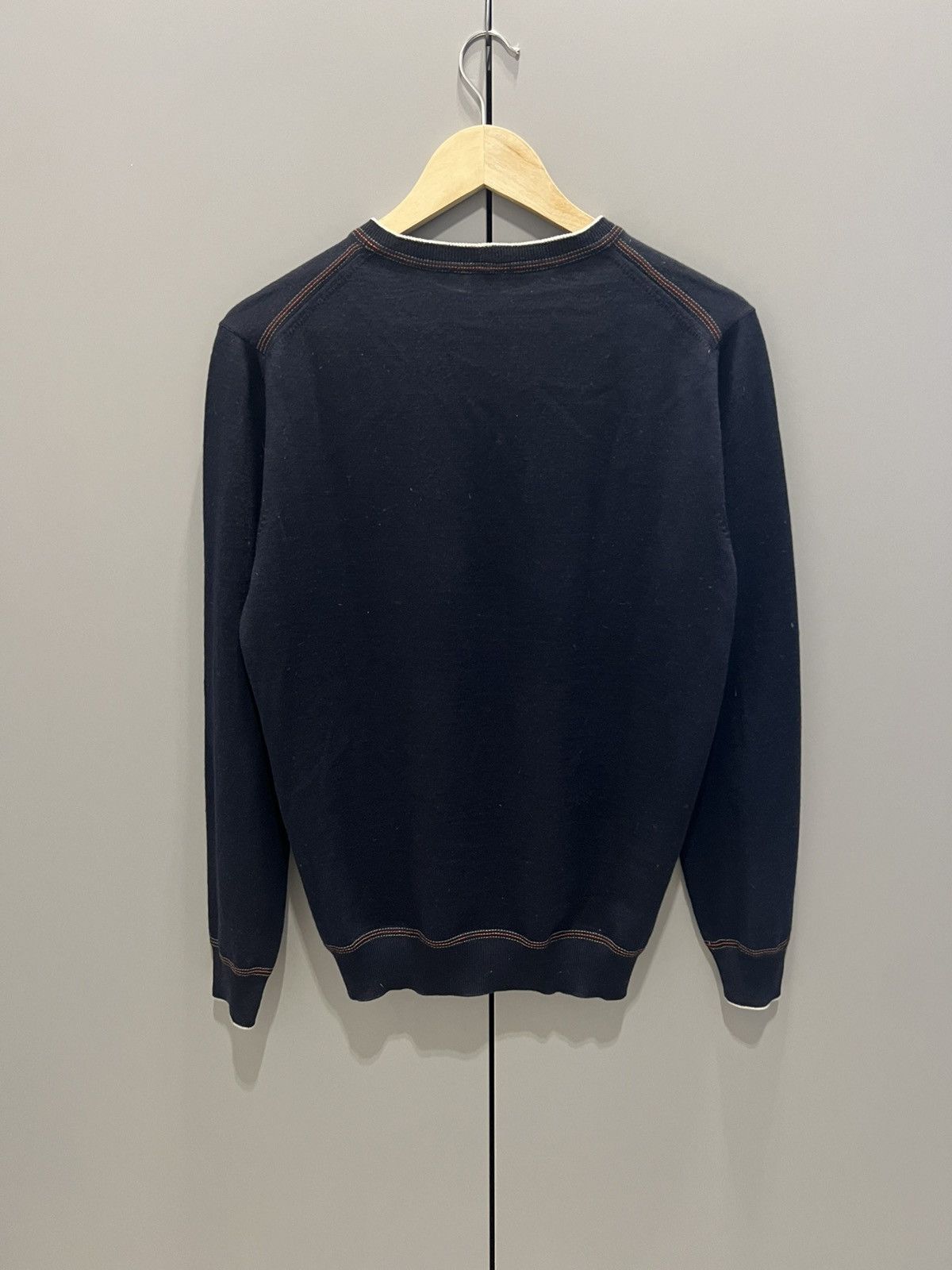 Eleventy Eleventy Premium Navy Crewneck - Minimal Aesthetic Sweater Size US M / EU 48-50 / 2 - 18 Thumbnail