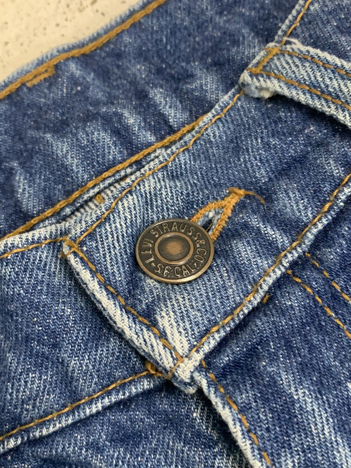 Levi's Vintage Reproduction Levis 515 Distressed Denim Pants (AE2) Size US 32 / EU 48 - 9 Thumbnail