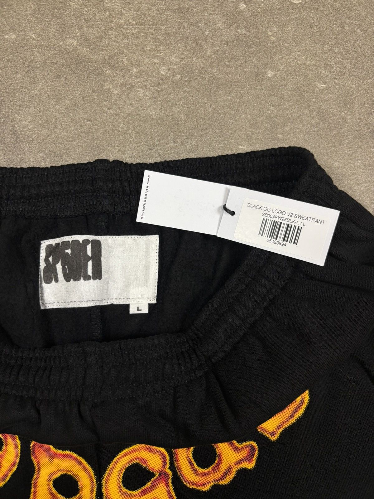 Sp5der Sp5der OG Logo V2 Sweatpants, Black Size US 34 / EU 50 - 4 Thumbnail