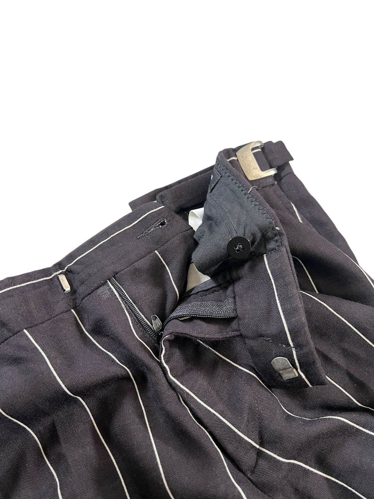 Costume National Costume National Homme Adjustable Waist Stripes Wool Pants Size US 34 / EU 50 - 8 Thumbnail