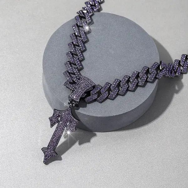 Jewelry Kihara x Asou Sword Pendant Necklace Miami Link Chain Size ONE SIZE - 1 Thumbnail