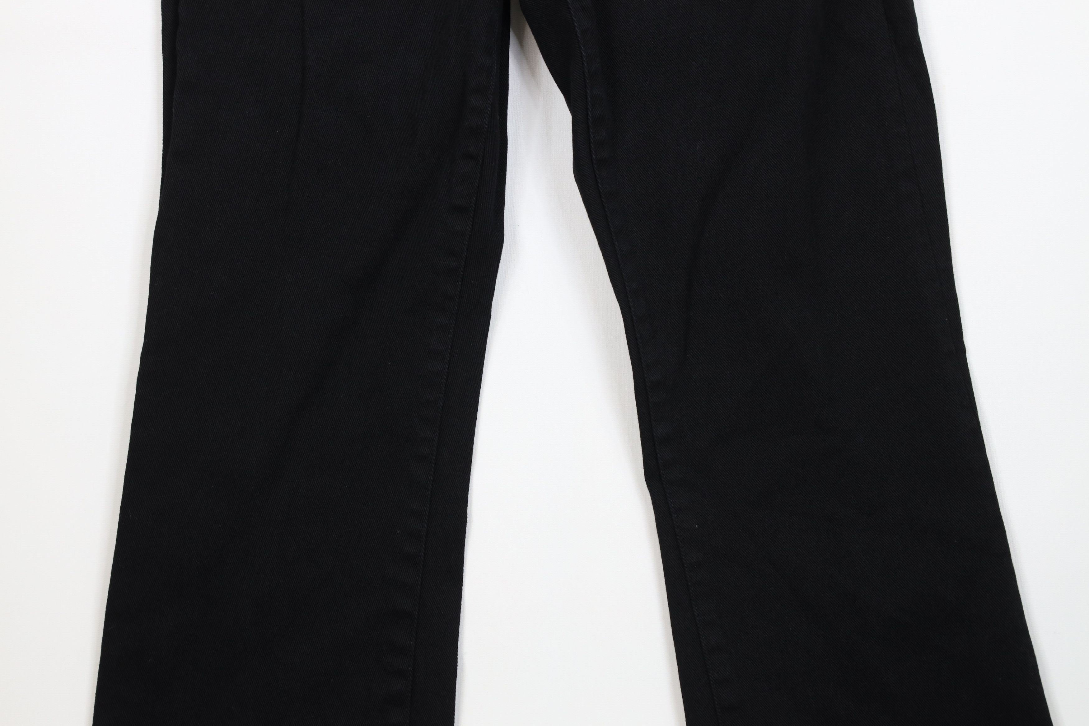 Ralph Lauren Vintage 90s Ralph Lauren Stretch Wide Leg Denim Jeans Black Size 32" / US 10 / IT 46 - 3 Thumbnail