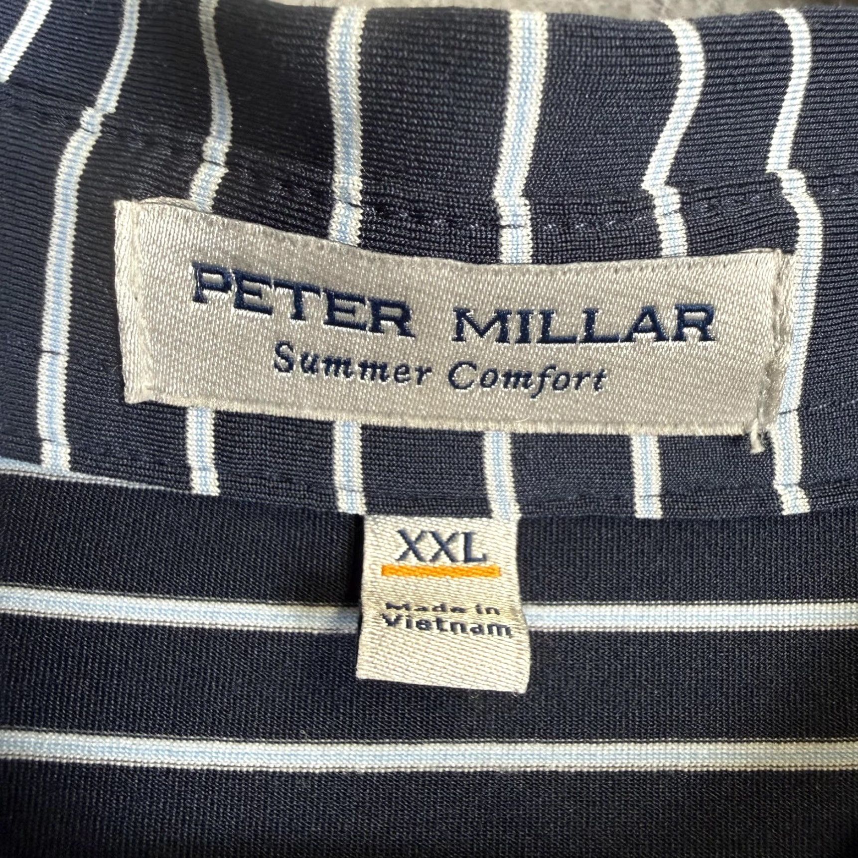 Peter Millar Peter Millar Polo Shirt Navy Blue Summer Comfort Men's XXL 2XL Golf Shirt Mens XX L Blue Polo Shirt Size US XXL / EU 58 / 5 - 2 Thumbnail