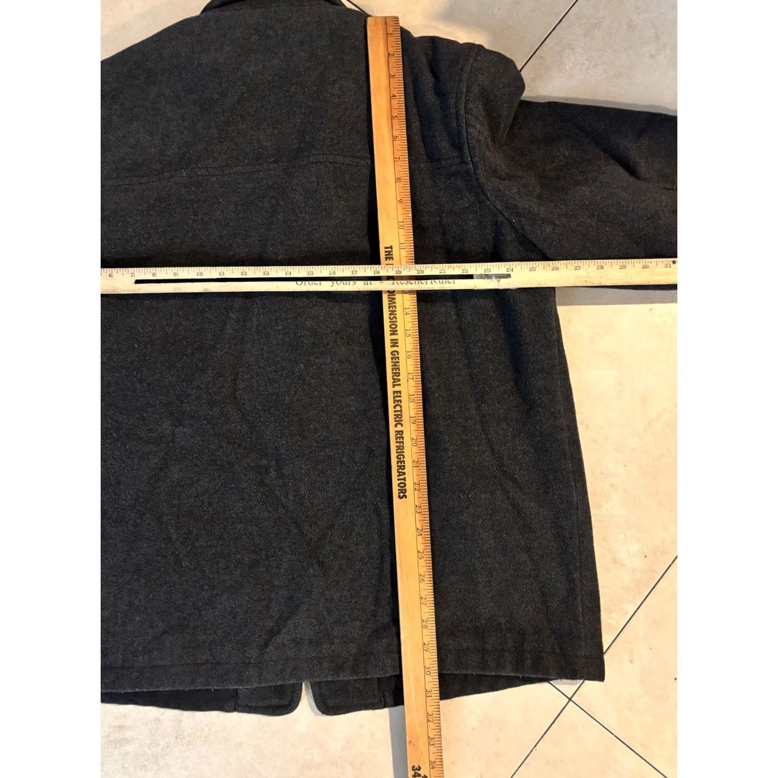 J.Crew J.Crew Wool Coat Mens XL Gray Thinsulate Quilted Button Front Overcoat Size US XL / EU 56 / 4 - 6 Thumbnail