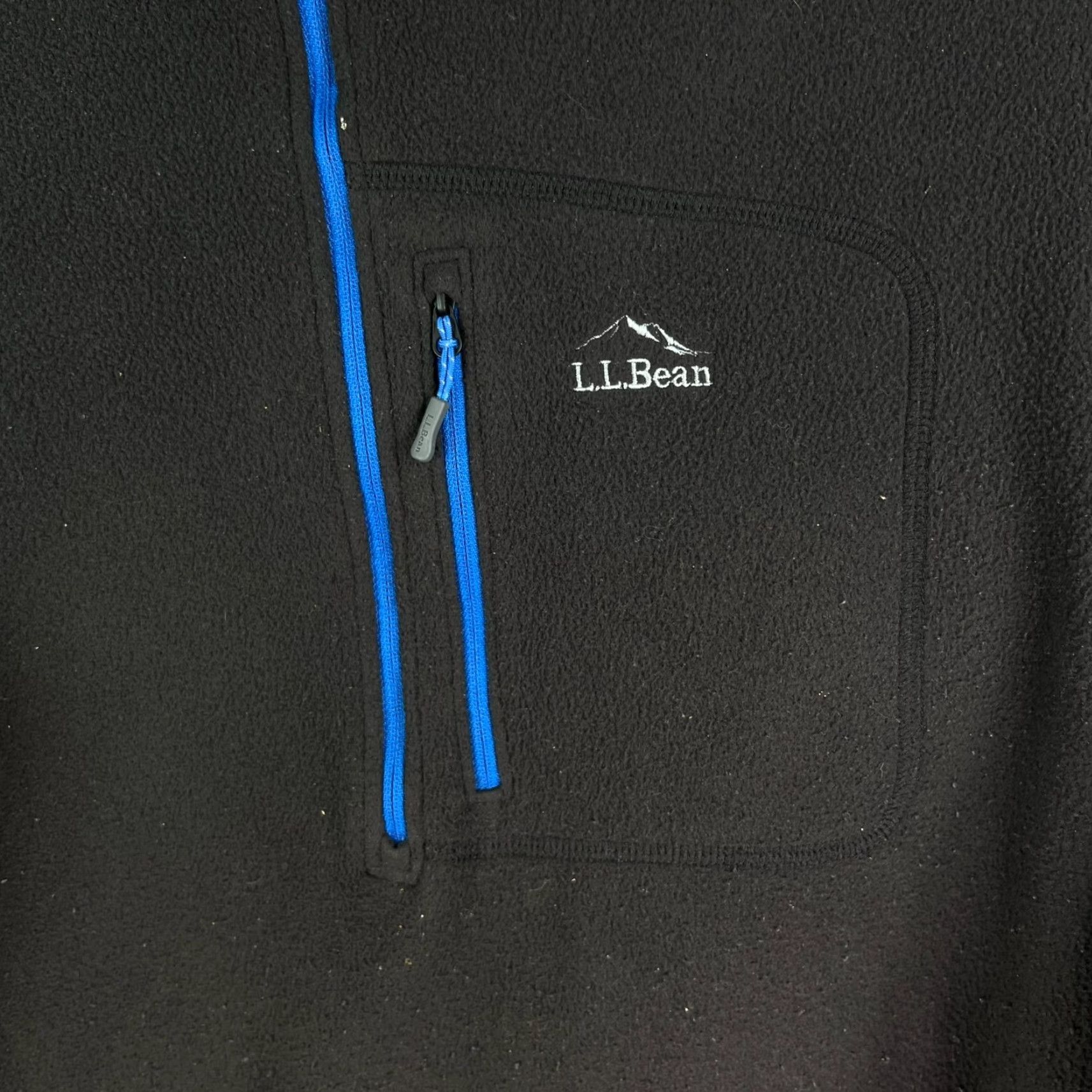 Vintage L.L. Bean 1/4 Zip Fleece Pullover Sweatshirt Mens Size L Black Slightly Fitted Size US L / EU 52-54 / 3 - 2 Thumbnail