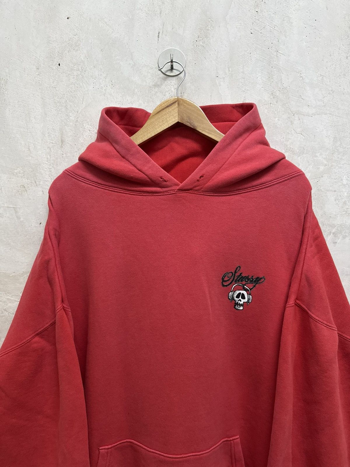 Stussy Early 2000s Stussy Skull Headphones Baggy Hoodie Size US XXL / EU 58 / 5 - 5 Thumbnail