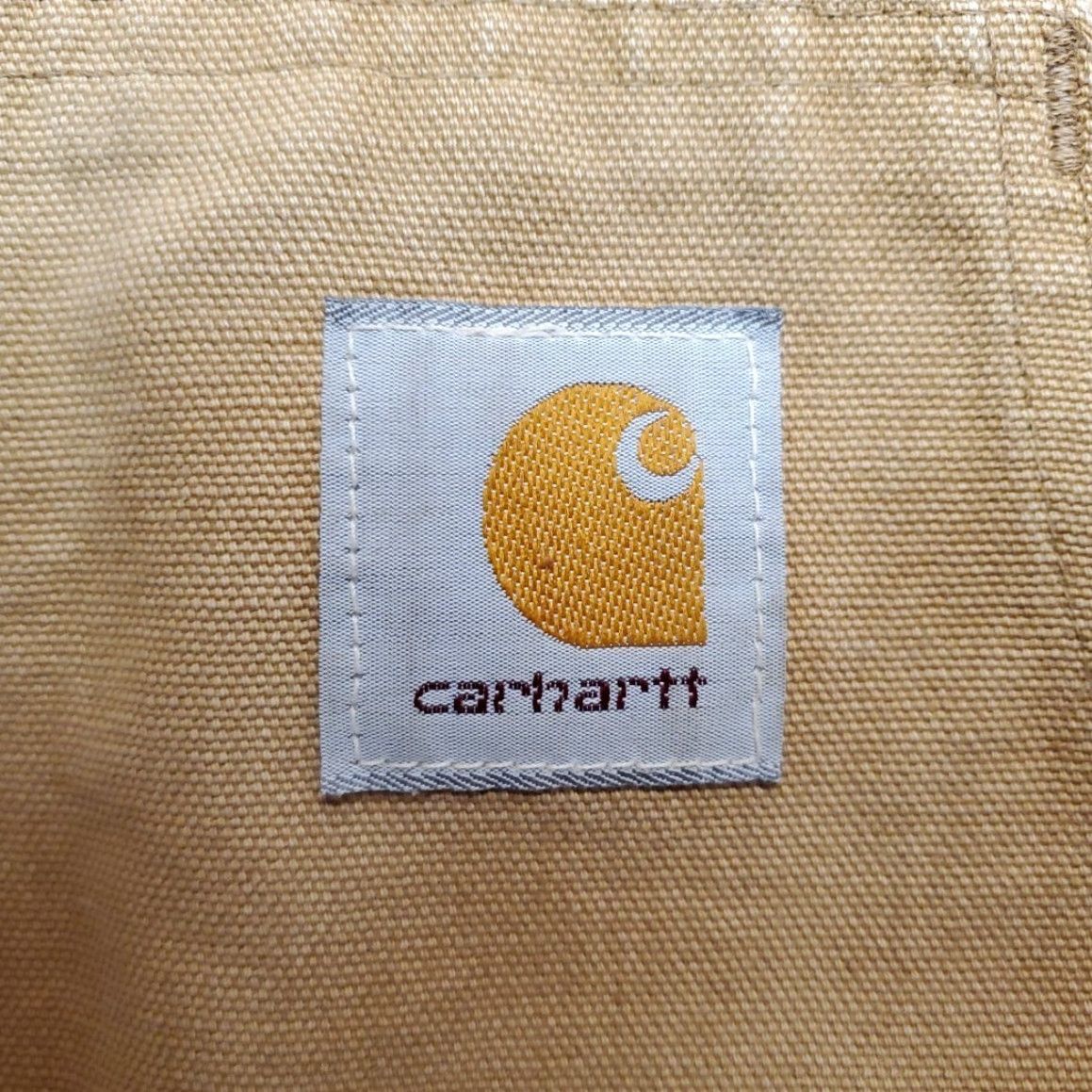Carhartt VINTAGE Carhartt Jacket Mens 2XL Canvas Active Hooded Lined Sun Faded 90s Work Brown Accents Logo Pockets Zip Casual Womens Mens Size US XXL / EU 58 / 5 - 5 Thumbnail