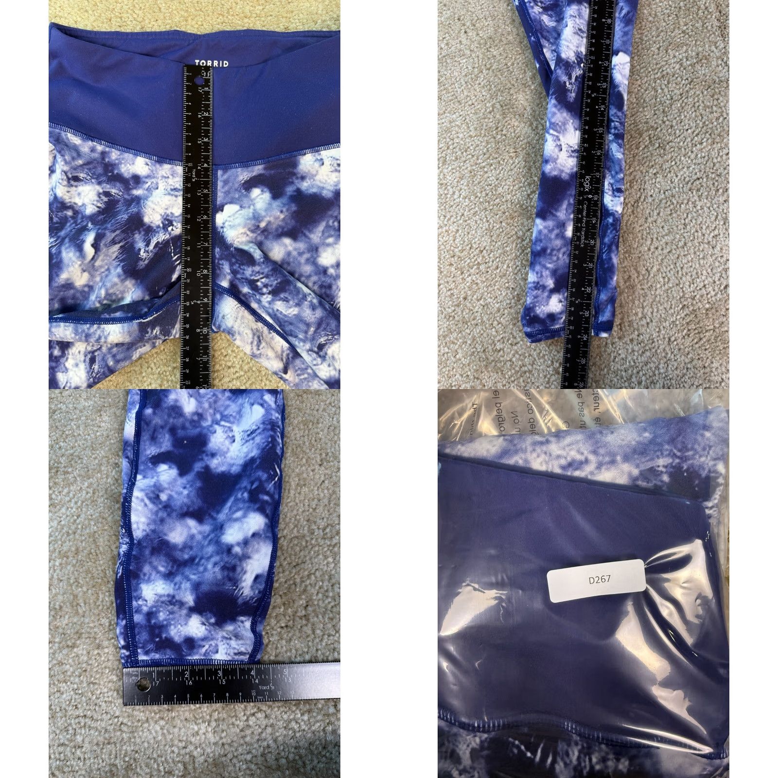 Torrid Torrid Active Leggings Women’s Blue Ankle 00 Size 24" / US 00 / IT 34 - 8 Thumbnail