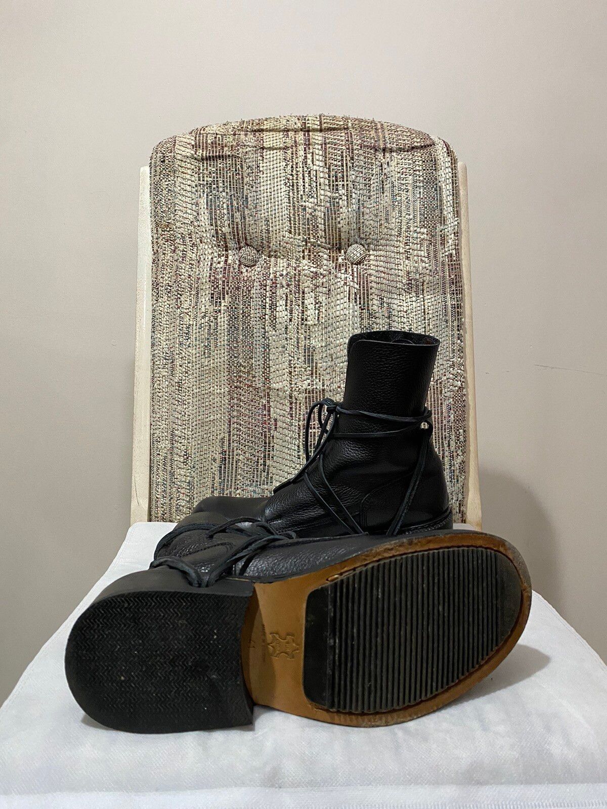 Dirk Bikkembergs Dirk Bikkembergs AW97 Lace Through Boot Black Size US 8 / EU 41 - 9 Thumbnail